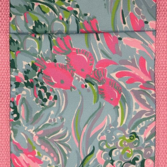 NWT Lilly Pulitzer Insulated Backpack Cooler Bag Best Fishes Pink Convertible - Picture 9 of 11